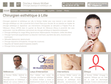 Tablet Screenshot of chirurgie-esthetique-wolber-lille.fr